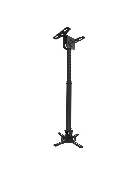 SOPORTE UNIVERSAL DE TECHO GIRATORIO 360º E INCLINABLE PARA PROYECTOR NEGRO